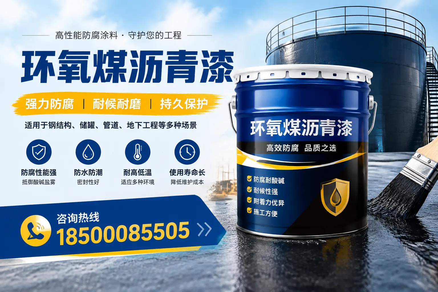 环氧煤沥青漆在工业中的应用，曹县企业的选择